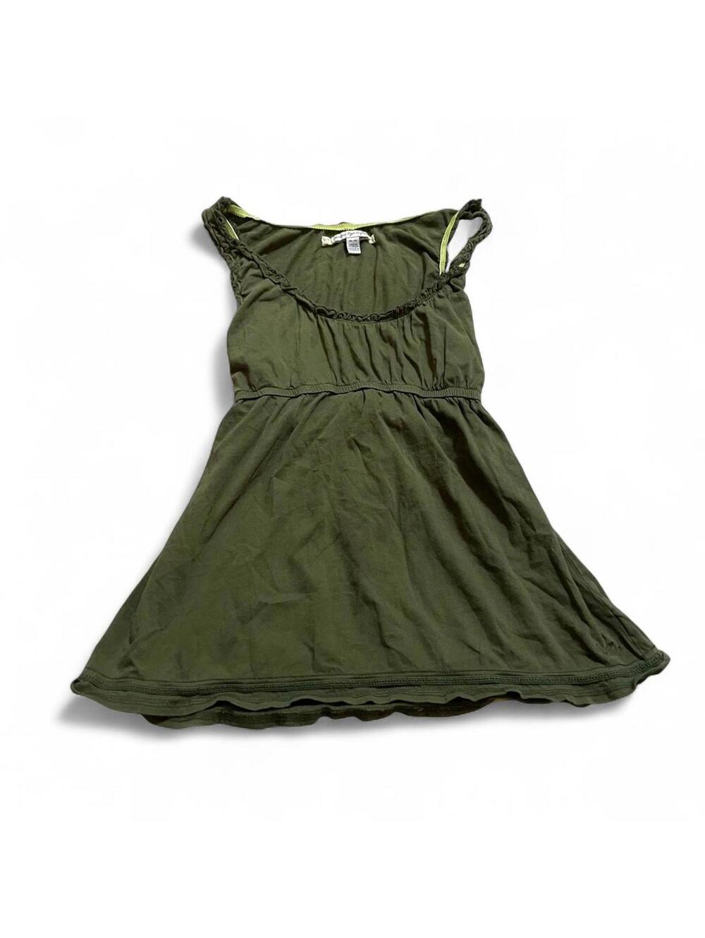 American Eagle Outfitters Women's Green and Khaki Vests-tanks-cami